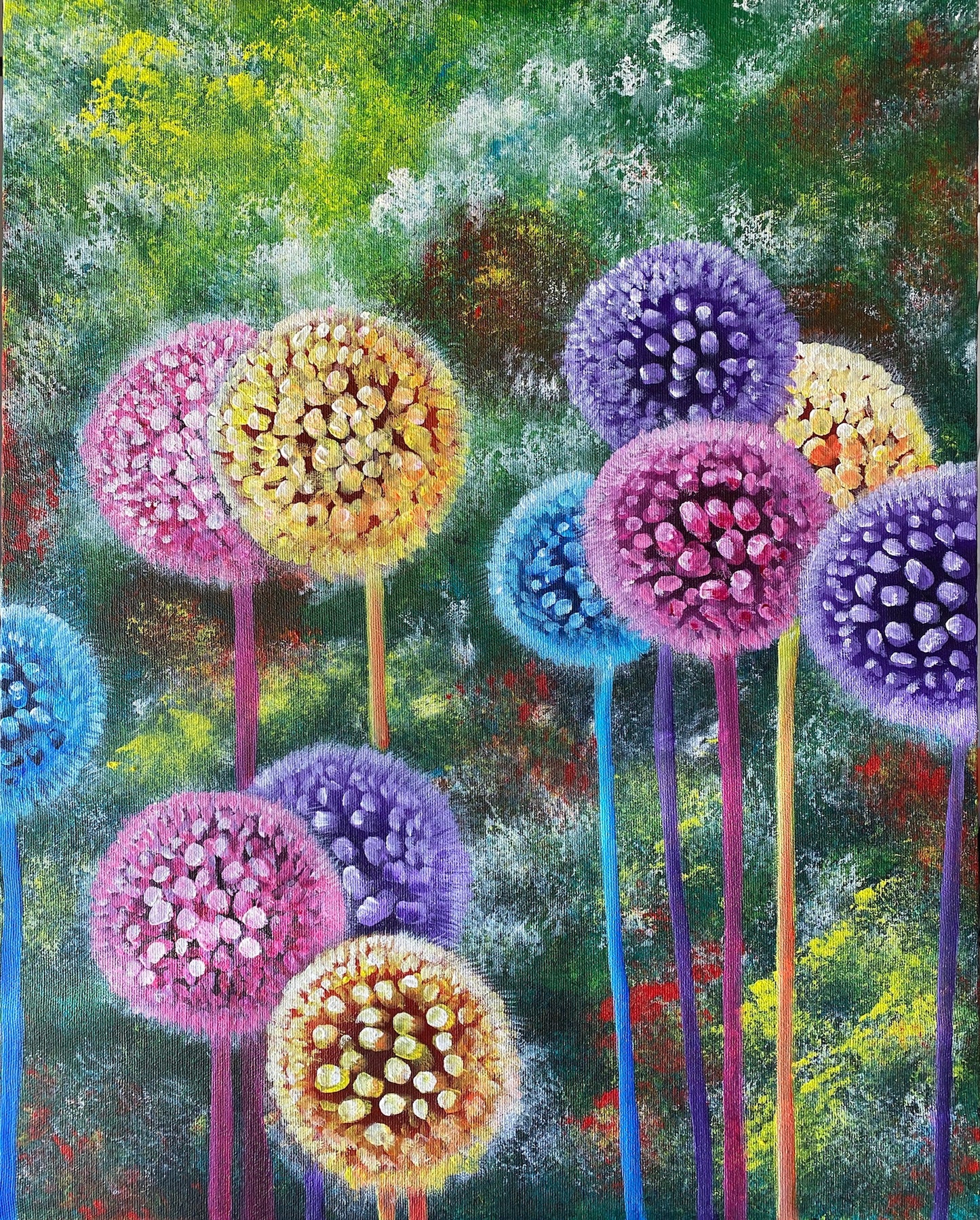 Rainbow Allium, 16''x20''
